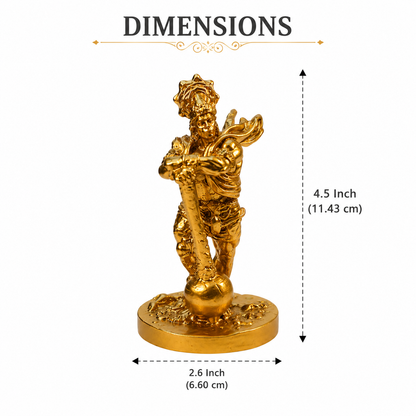 Golden Lord Hanuman Decorative Showpiece